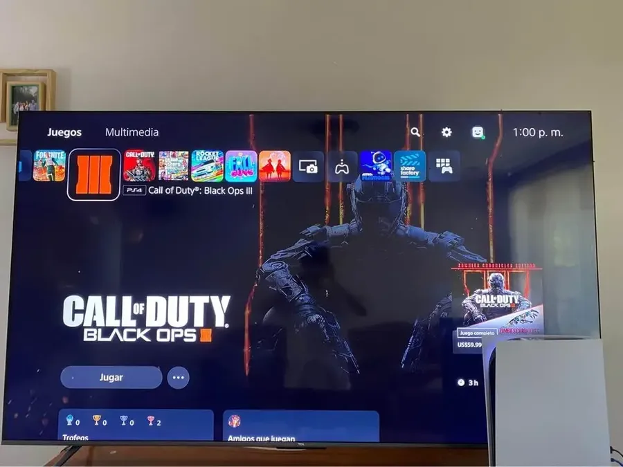 Ps5 Digital + 2 Dualsense + Gta Cod Fc24 + Netflix Hbo Blanco/negro (Usado)